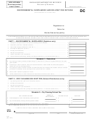 Form Dc-1 - Environmental Surcharge And Solvent Fee Return