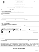 Form D72 - Change Of Record Form