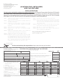 Form Dr 1520 - Aviation Fuel Retailers Use Tax Return