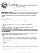 Form 08-4181 - Alaska Business License And Tobacco Endorsements Instructions