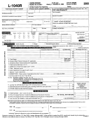 Form L-1040r - Lansing Resident Income Tax Return - 2000