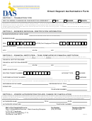 Direct Deposit Authorization Form - Iowa Department Of Administrative Services