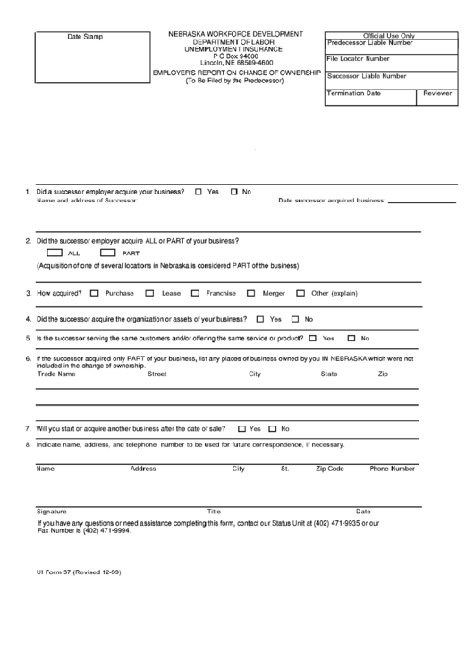 Ui Form 37 - Employer