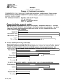 Fillable Form Pr-696 - Change Of Enrollment Informarion Printable pdf