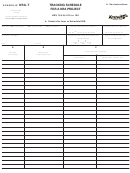 Schedule Kra-t (form 41a720-s37) - Tracking Schedule For A Kra Project
