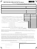 Form F22b - 2005 Voluntary Sales And Use Tax Return - North Dakota Office Of State Tax Commissioner