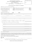 Form Cg-109 - Application For Cigarette Licenses