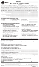 Form Ab-30r - Real Property Tax Exemption Application