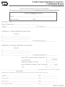 Form Idr 57-150 - Credit Union Statement To Assessor / Confidential Report