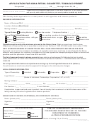 Form 70-014 - Application For Iowa Retail Cigarette / Tobacco Permit