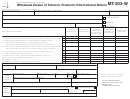 Form Mt-203-w - Wholesale Dealer Of Tobacco Products Informational Return