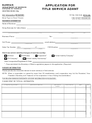 Form D-16 - Application For Title Service Agent