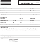 Form Tc-828 - Aircraft Sales And Use Tax Remittance Form