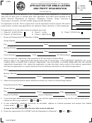 Form L-2058 - Application For Bingo License Non Profit Organization