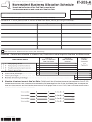 Form It-203-A - Nonresident Business Allocation Schedule Printable pdf