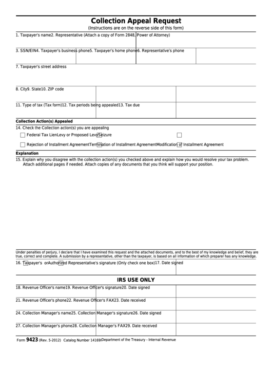 fillable-form-9423-collection-appeal-request-printable-pdf-download