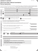 Form Pcr - Political Contribution Refund Application - 2014