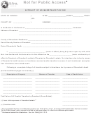 Form Ih-exem - Affidavit Of No Inheritance Tax Due - 2014