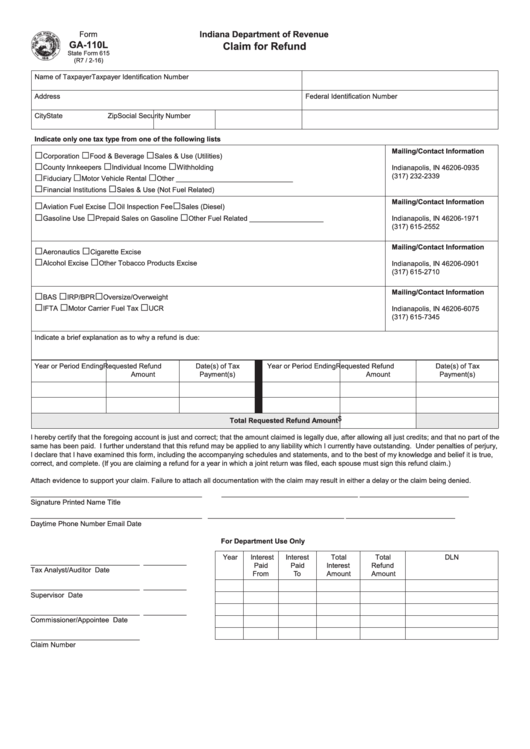 fillable-form-ga-110l-claim-for-refund-printable-pdf-download