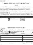 Form Dr 0900p - Pass-through Entity Income Tax Payment Voucher - 2012