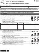 Fillable Form It-209 - Claim For Noncustodial Parent New York State Earned Income Credit - 2013 Printable pdf