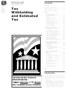 Publication 505 - Tax Withholding And Estimated Tax