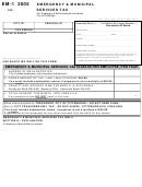 Form Em-1 - Emergency & Municipal Services Tax - 2005