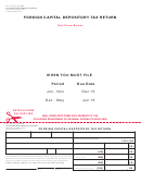 Form Dr 1735 - Foreign Capital Depository Tax Return