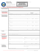 Form Nonprofart1999.01 - Nonprofit Articles Of Incorporation - Nevada Secretary Of State