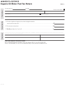 Fillable Form Org-1 - Organic Oil Motor Fuel Tax Return Printable pdf