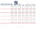 Things I Need To Work On Chart - New York Yankees