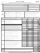 Form Ct-1040x - Amended Connecticut Income Tax Return For Individuals - 2012