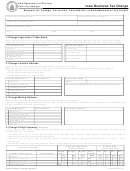 Form 92-033 - Request For Change, Correction, Cancellation, Or Reinstatement Of Tax Permit