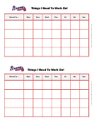 Things I Need To Work On Chart - Atlanta Braves Double