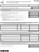 Form It-248 - Claim For Empire State Film Production Credit - 2013