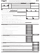 Arizona Form 99 - Arizona Exempt Organization Annual Information Return - 2012