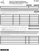 Form It-256 - Claim For Special Additional Mortgage Recording Tax Credit - 2013
