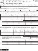 Form It-398 - New York State Depreciation Schedule For Irc Section 168(k) Property - 2013