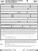California Form 593-i - Real Estate Withholding Installment Sale Acknowledement - 2014