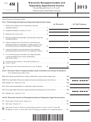 Form 4n - Wisconsin Nonapportionable And Separately Apportioned Income - 2013