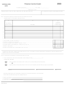 Arizona Form 315 - Pollution Control Credit - 2000 Printable pdf