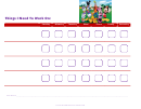 Things I Need To Work On Chart - Mickey Mouse Clubhouse