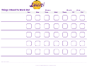 Things I Need To Work On Chart - Los Angeles Lakers