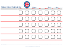 Things I Need To Work On Chart - Chicago Cubs