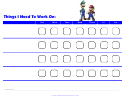 Things I Need To Work On Chart - Mario And Luigi