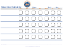 Things I Need To Work On Chart - New York Mets