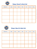 Things I Need To Work On Chart - New York Mets Double