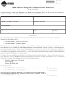 Montana Form Vt - Veterans' Program Contribution And Deduction - 2012