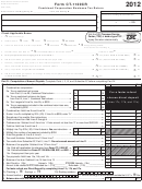 Form Ct-1120cr - Combined Corporation Business Tax Return - 2012