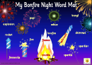 My Bonfire Night Word Mat 2 Poster Template